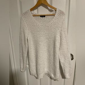 Kenneth Cole popcorn cuddly sweater warm white womens xl